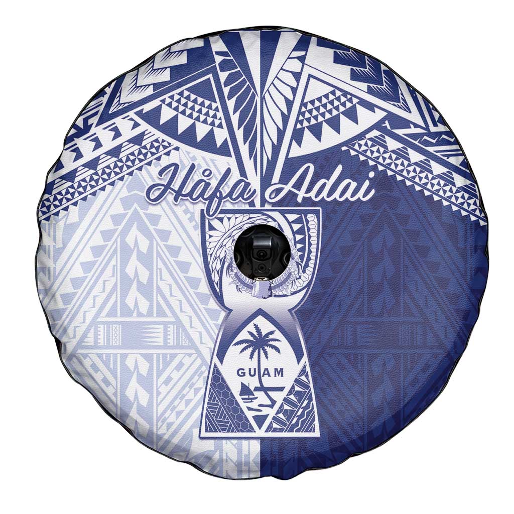 Northern Mariana Islands And Guam Spare Tire Cover Latte Stone With Tribal Pattern