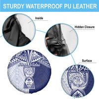 Northern Mariana Islands And Guam Spare Tire Cover Latte Stone With Tribal Pattern