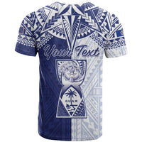 Personalised Northern Mariana Islands And Guam T Shirt Latte Stone With Tribal Pattern