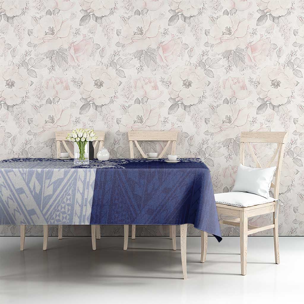 Northern Mariana Islands And Guam Tablecloth Latte Stone With Tribal Pattern