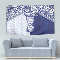 Northern Mariana Islands And Guam Tapestry Latte Stone With Tribal Pattern