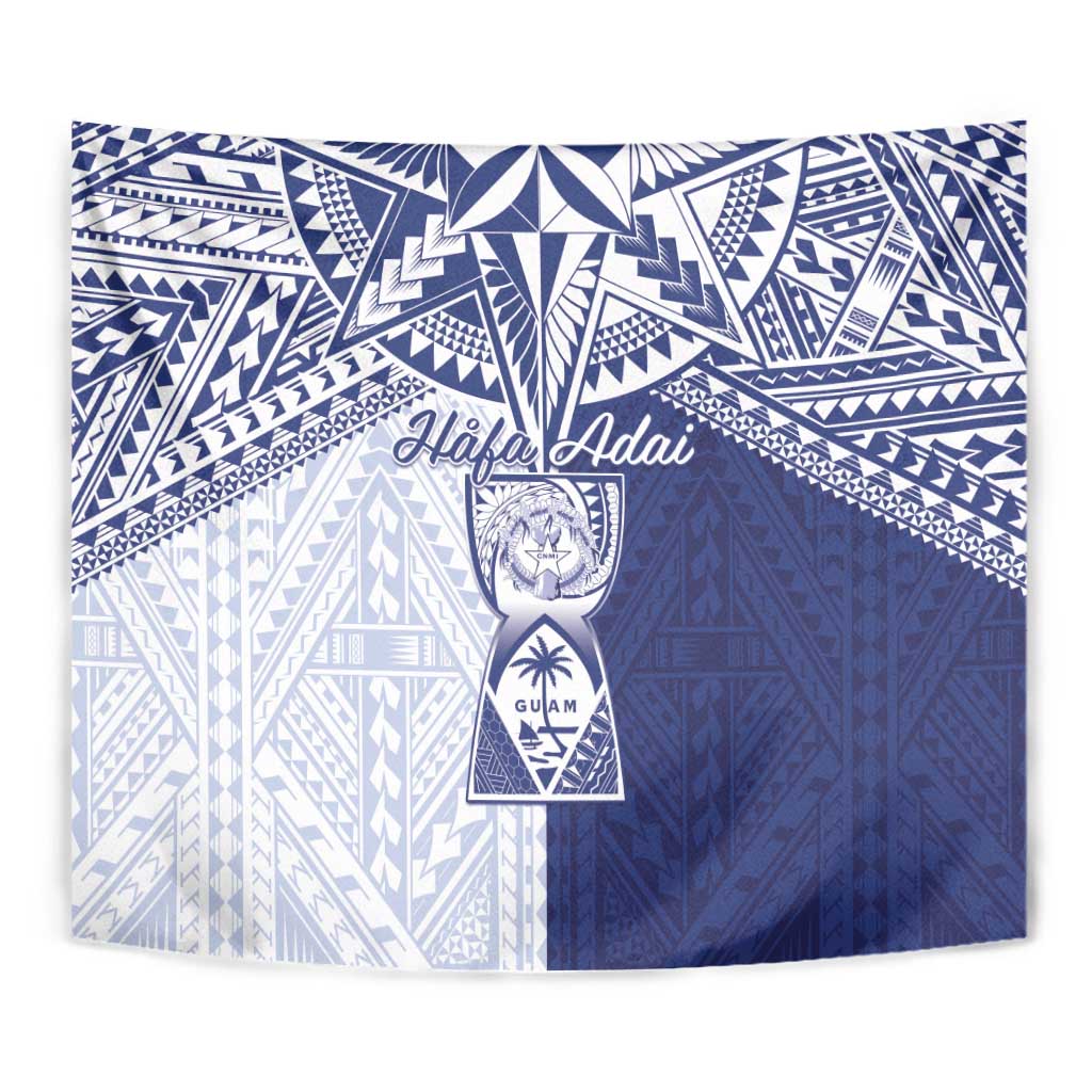 Northern Mariana Islands And Guam Tapestry Latte Stone With Tribal Pattern