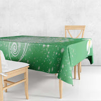 Polynesian Jellyfish Tablecloth With Plumeria Green
