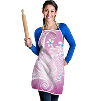Polynesian Jellyfish Apron With Plumeria Pink