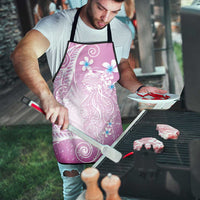 Polynesian Jellyfish Apron With Plumeria Pink