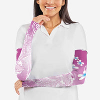 Polynesian Jellyfish Arm Sleeves With Plumeria Pink