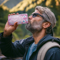 Polynesian Jellyfish 4 in 1 Can Cooler Tumbler With Plumeria Pink