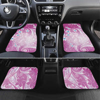 Polynesian Jellyfish Car Mats With Plumeria Pink