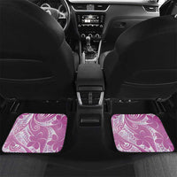 Polynesian Jellyfish Car Mats With Plumeria Pink