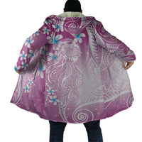 Polynesian Jellyfish Cloak With Plumeria Pink