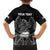 American Samoa Flag Day Family Matching Long Sleeve Bodycon Dress and Hawaiian Shirt Bald Eagle With Polynesian Pattern