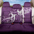 Fibromyalgia Awareness Back Car Seat Cover Polynesian Purple Ribbon LT05