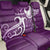 Fibromyalgia Awareness Back Car Seat Cover Polynesian Purple Ribbon LT05