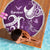 Fibromyalgia Awareness Beach Blanket Polynesian Purple Ribbon
