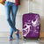 Fibromyalgia Awareness Luggage Cover Polynesian Purple Ribbon