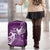 Fibromyalgia Awareness Luggage Cover Polynesian Purple Ribbon
