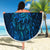New Zealand Dream Catcher Beach Blanket Maori Koru Pattern Blue Version