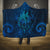 New Zealand Dream Catcher Hooded Blanket Maori Koru Pattern Blue Version