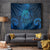 New Zealand Dream Catcher Tapestry Maori Koru Pattern Blue Version