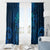 New Zealand Dream Catcher Window Curtain Maori Koru Pattern Blue Version
