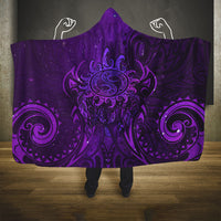New Zealand Dream Catcher Hooded Blanket Maori Koru Pattern Purple Version LT05 One Size Purple - Polynesian Pride