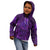 New Zealand Dream Catcher Kid Hoodie Maori Koru Pattern Purple Version