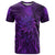 New Zealand Dream Catcher T Shirt Maori Koru Pattern Purple Version
