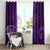 New Zealand Dream Catcher Window Curtain Maori Koru Pattern Purple Version