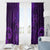 New Zealand Dream Catcher Window Curtain Maori Koru Pattern Purple Version