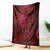 New Zealand Dream Catcher Blanket Maori Koru Pattern Red Version