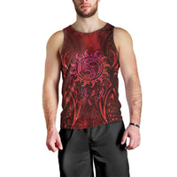 New Zealand Dream Catcher Men Tank Top Maori Koru Pattern Red Version