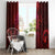 New Zealand Dream Catcher Window Curtain Maori Koru Pattern Red Version
