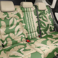 Hawaii Pua Kenikeni Lei Back Car Seat Cover With Lau Maia Green LT05 - Polynesian Pride