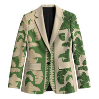 Hawaii Pua Kenikeni Lei Blazer With Lau Maia Green LT05 Unisex Green - Polynesian Pride
