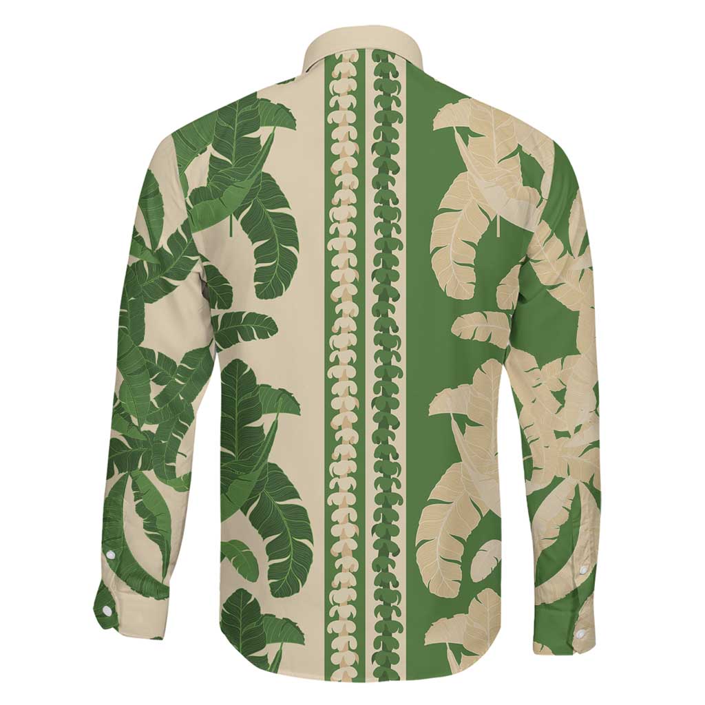 Hawaii Pua Kenikeni Lei Family Matching Mermaid Dress and Hawaiian Shirt With Lau Maia Green LT05 - Polynesian Pride
