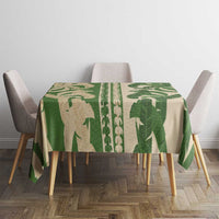 Hawaii Pua Kenikeni Lei Tablecloth With Lau Maia Green LT05 - Polynesian Pride