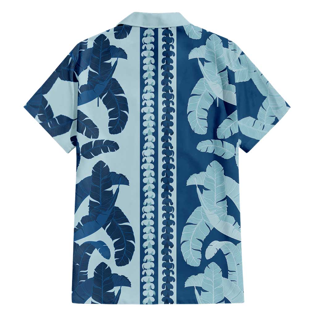 Hawaii Pua Kenikeni Lei Family Matching Summer Maxi Dress and Hawaiian Shirt With Lau Maia Royal Blue