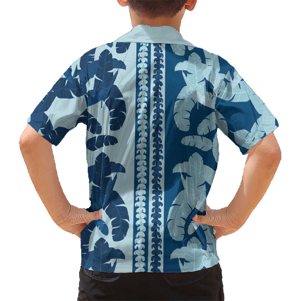 Hawaii Pua Kenikeni Lei Hawaiian Shirt With Lau Maia Royal Blue LT05 - Polynesian Pride
