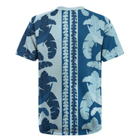 Hawaii Pua Kenikeni Lei Rugby Jersey With Lau Maia Royal Blue LT05 - Polynesian Pride