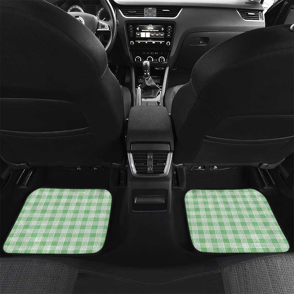 Hawaii Pikake Lokelani Plumeria Lei Car Mats Green Palaka Motifs
