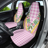 Hawaii Pikake Lokelani Plumeria Lei Car Seat Cover Pink Palaka Motifs