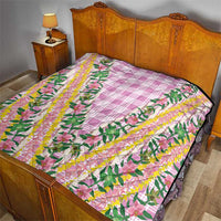 Hawaii Pikake Lokelani Plumeria Lei Quilt Pink Palaka Motifs