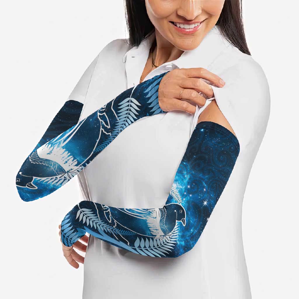 New Zealand Matariki Arm Sleeves Pigeon Kereru Maori Fern Art