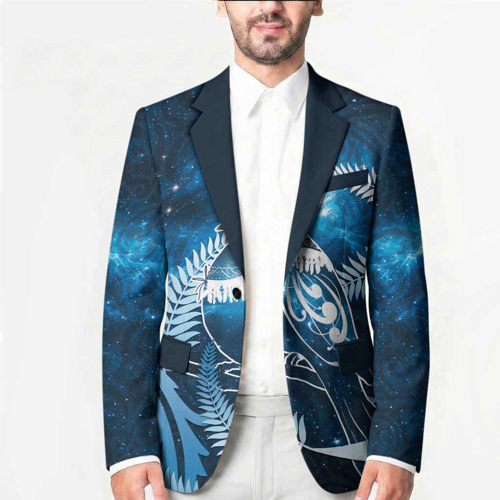 New Zealand Matariki Blazer Pigeon Kereru Maori Fern Art