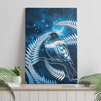 New Zealand Matariki Canvas Wall Art Pigeon Kereru Maori Fern Art