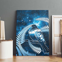 New Zealand Matariki Canvas Wall Art Pigeon Kereru Maori Fern Art