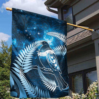 New Zealand Matariki Garden Flag Pigeon Kereru Maori Fern Art