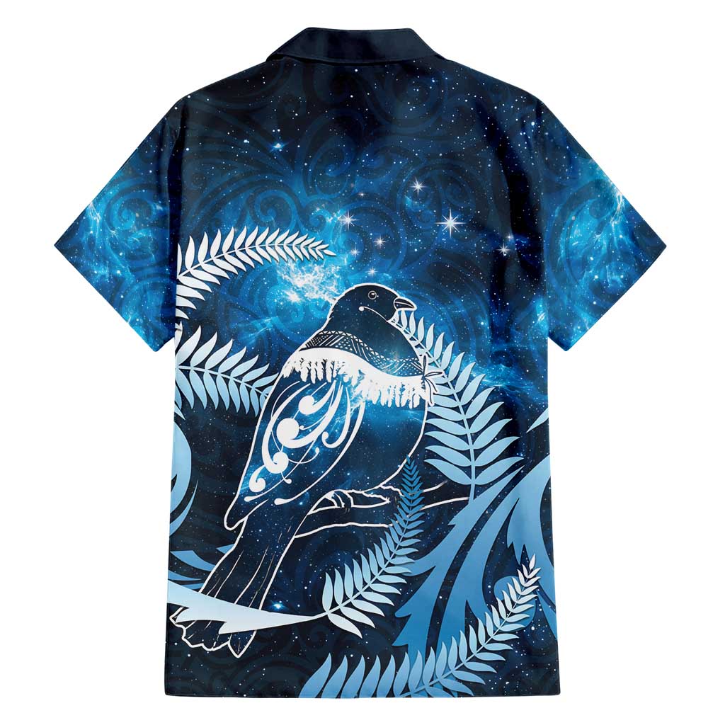 New Zealand Matariki Hawaiian Shirt Pigeon Kereru Maori Fern Art