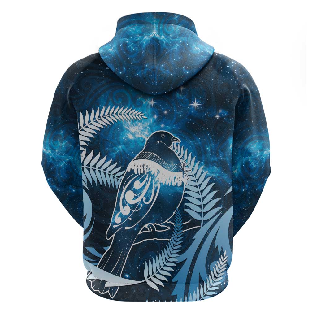 New Zealand Matariki Hoodie Pigeon Kereru Maori Fern Art LT05 - Polynesian Pride