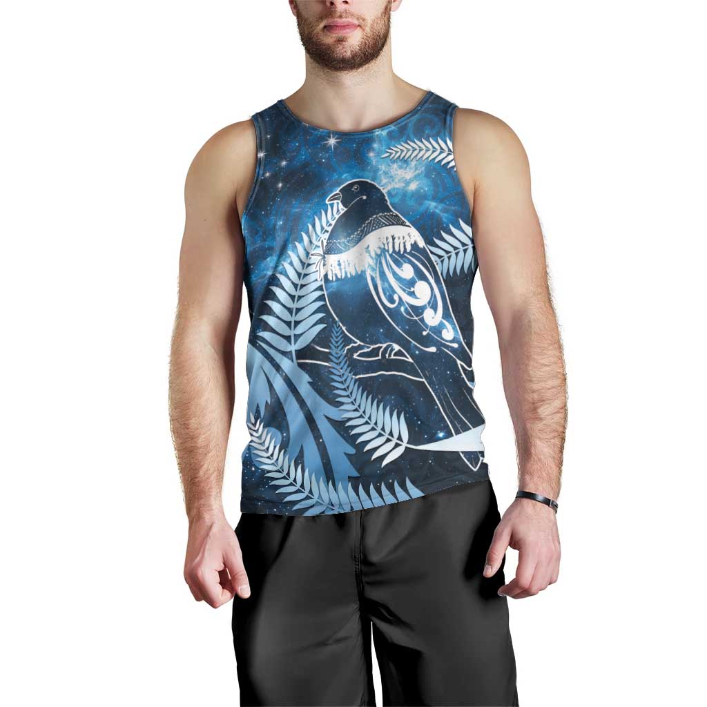 New Zealand Matariki Men Tank Top Pigeon Kereru Maori Fern Art